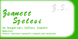zsanett szelesi business card